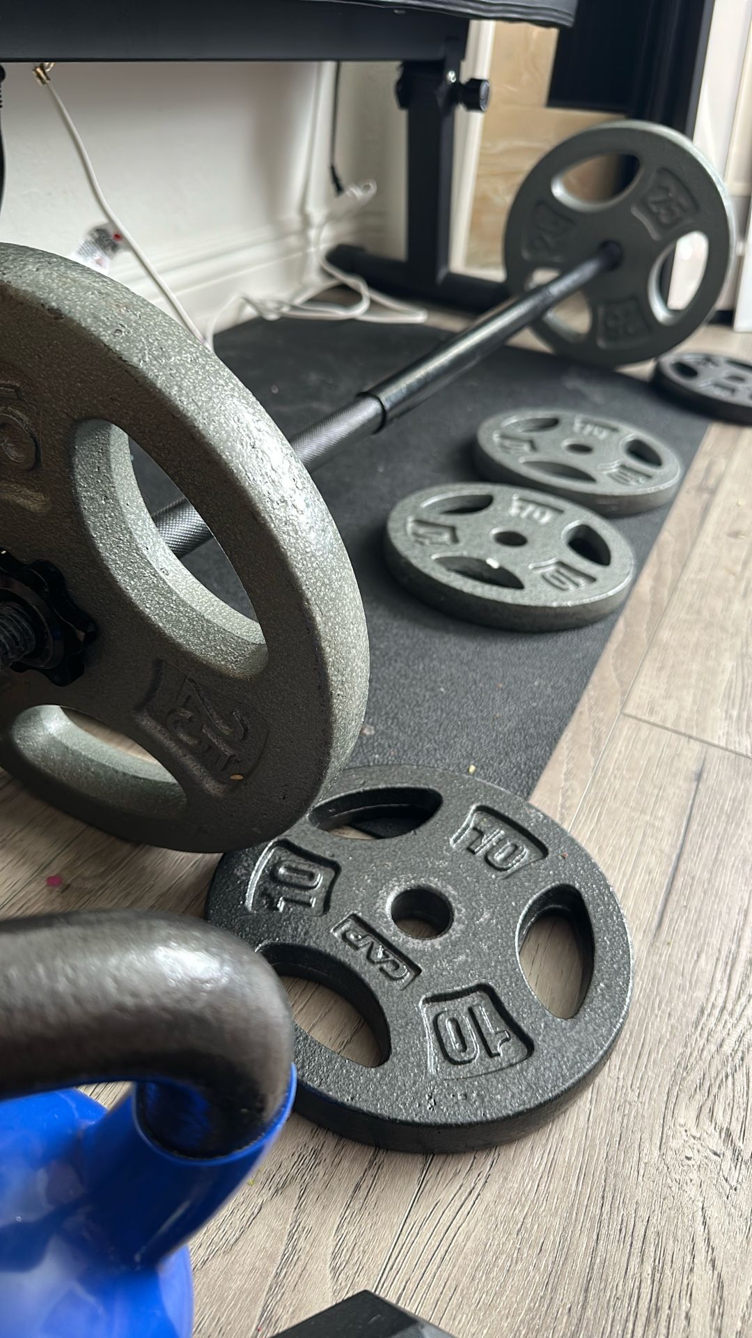 Weights, Bench, Bar 