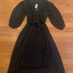 Banana Republic Women’s Petite Long Black Dress