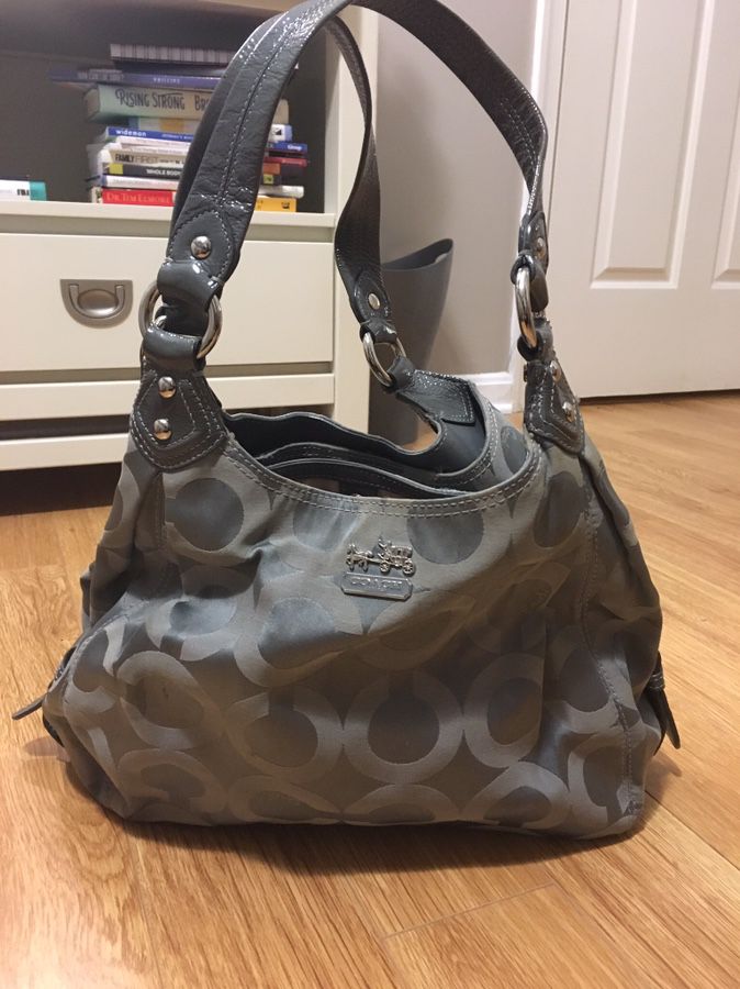 Coach purse- grey
