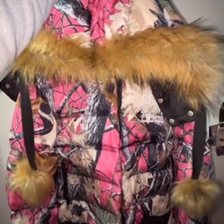 Pink Camo Coat 