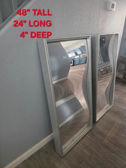 2 PIECE HALLOWEEN CARNIVAL FUN HOUSE MIRRORS BOTH FOR $60