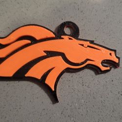 3D Printed Denver Broncos Key Chain