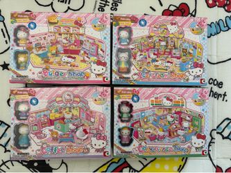 Hello Kitty Mini Town - Burger Shop, Coffee Shop, Ice Cream Shop, Convenience Store