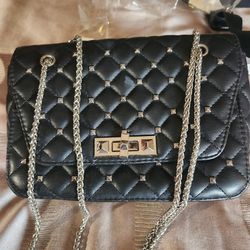 Quilted Fuax Leather Bag