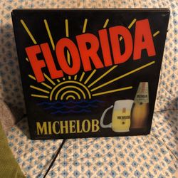 Vintage Florida Michelob Beer Light Up Sign 