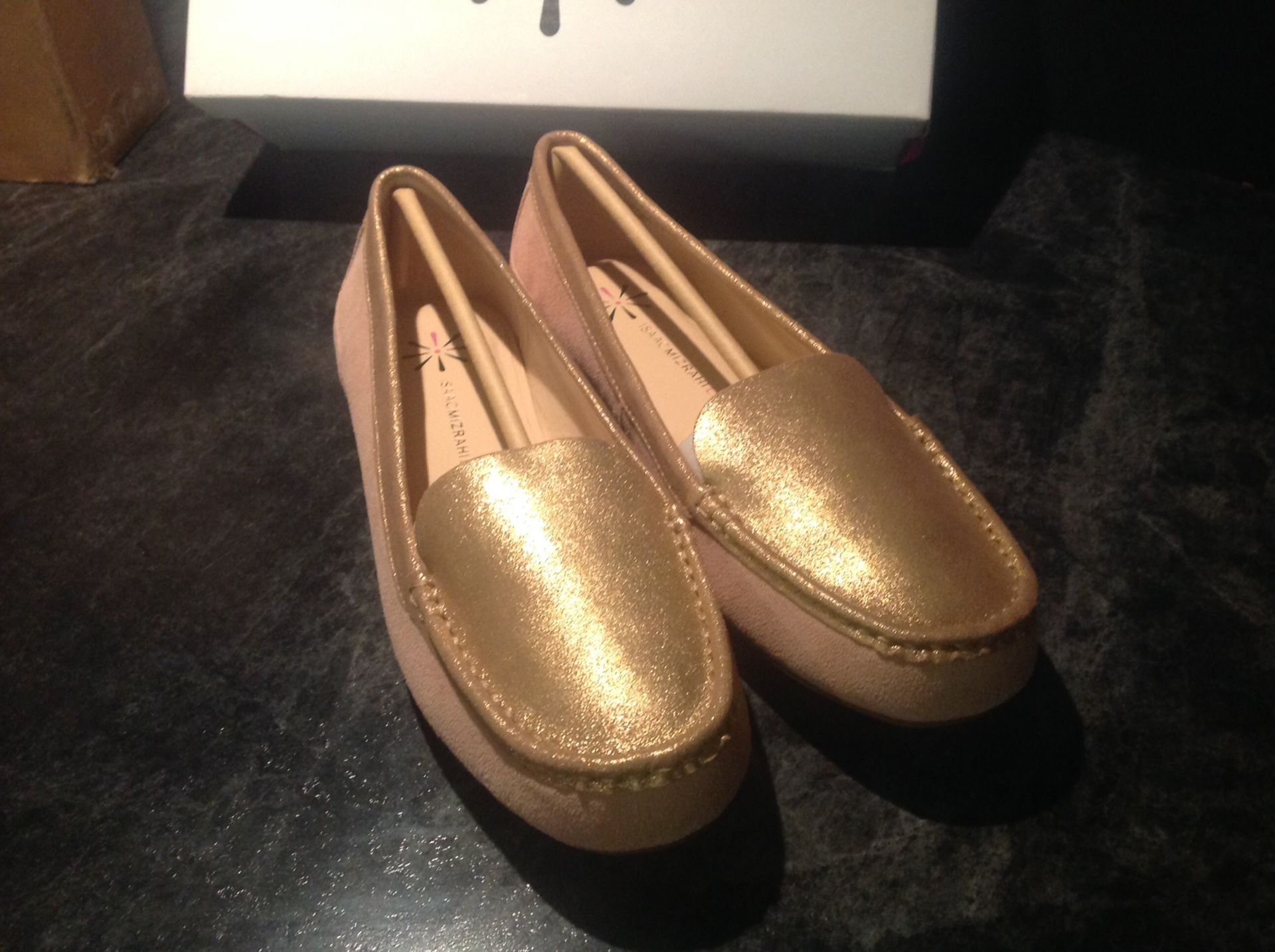 Isaac Mizrahi Gold & Camel Color Women's Shoes/Loafers Women's Size 10 Dress Shoes Brand New Boxed