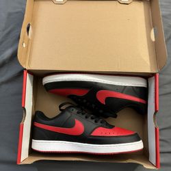 Nike Court Visions Black And Red 