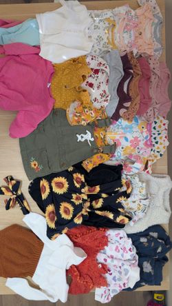 Baby girl clothes 3 - 9 months 35+ pieces