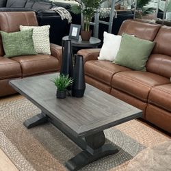 Top Grain Leather Power Sofa & Loveseat 3199