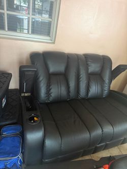 Black sofa