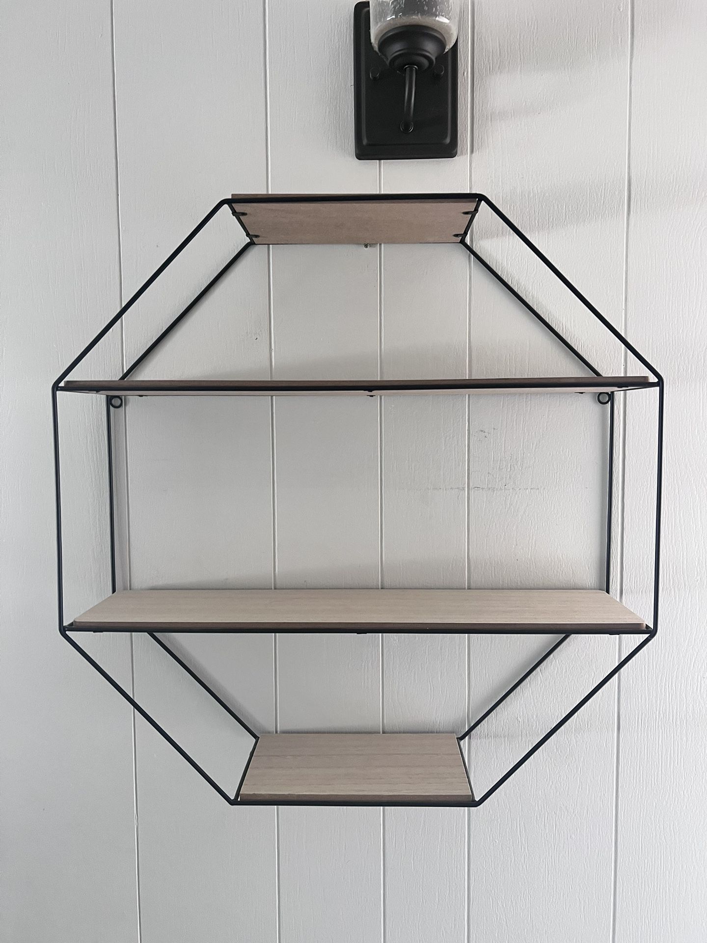 Octagon Floating Wall Shelves