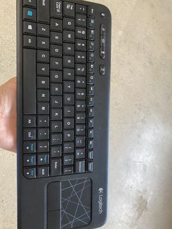 logitech keyboard with built in trackpad for tv or computer