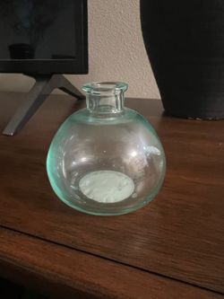 Small Round Glass Bud Vase