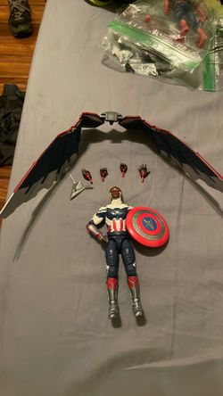 Marvel legends Sam Wilson plus kit-bash plus wings