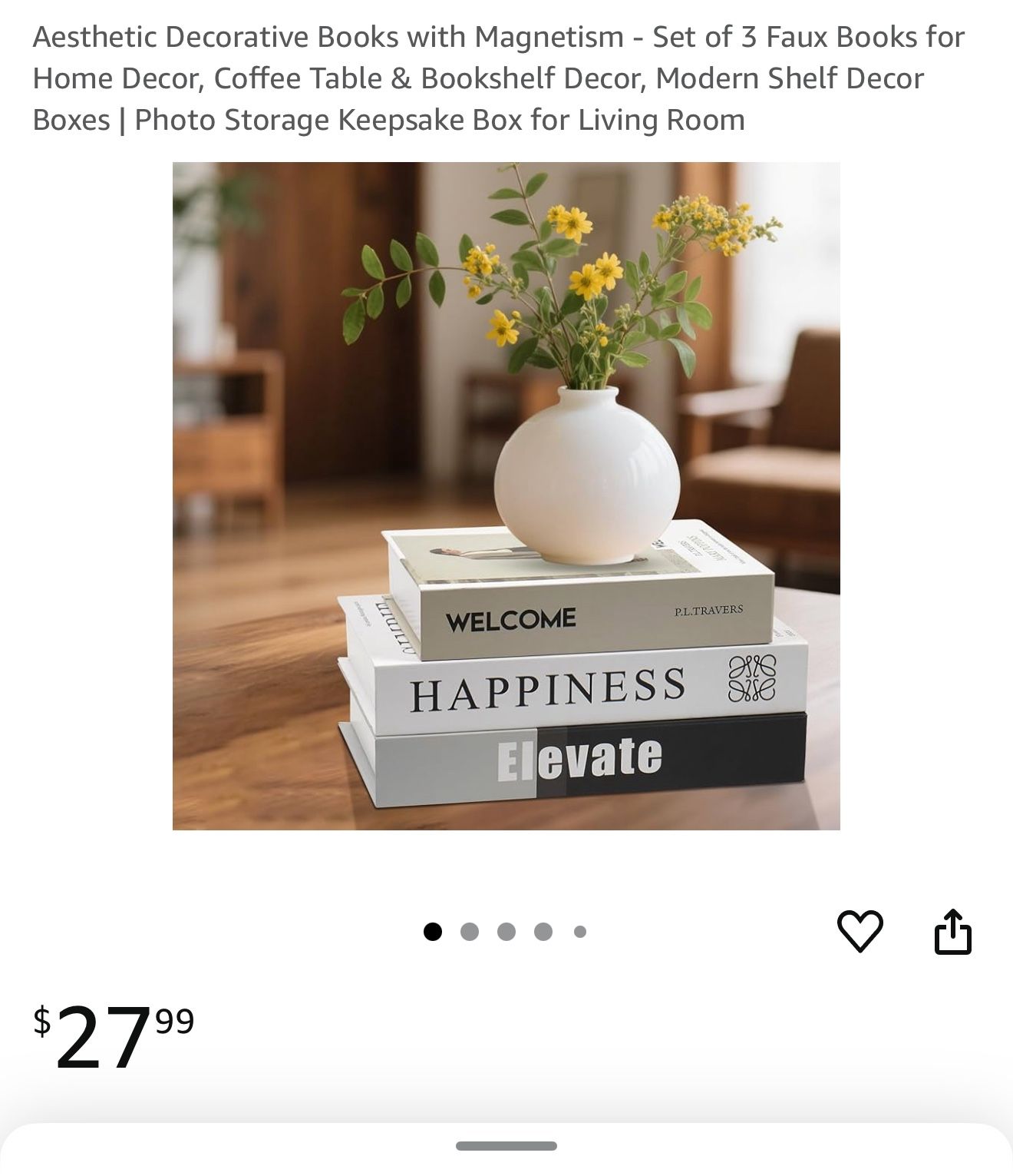 Aesthetic Decorative Books with Magnetism