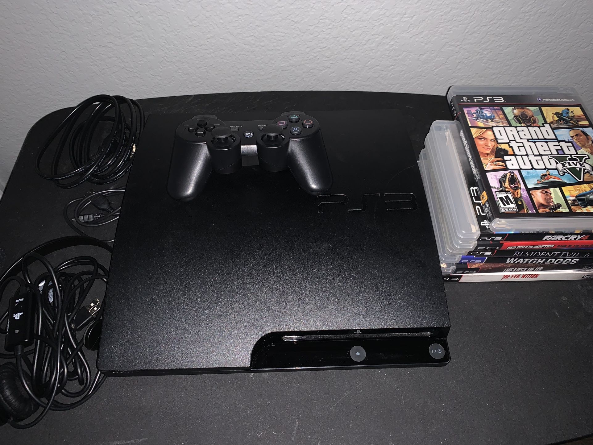 PS3 With 7 Games 