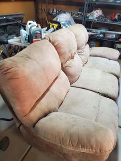 two sofas need a little cleaning.heavy duty.