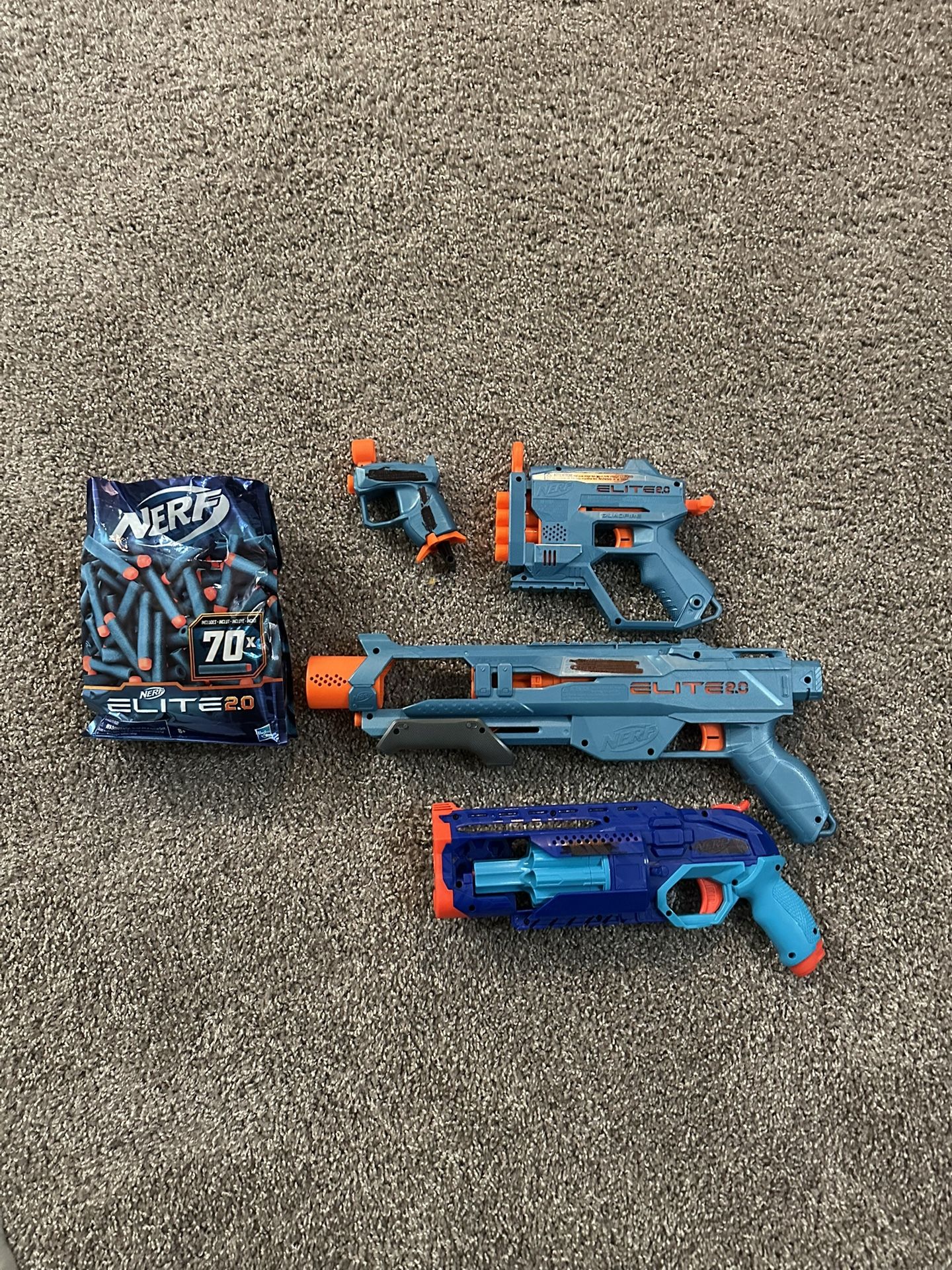 Four Different Nerf Guns + Ammo