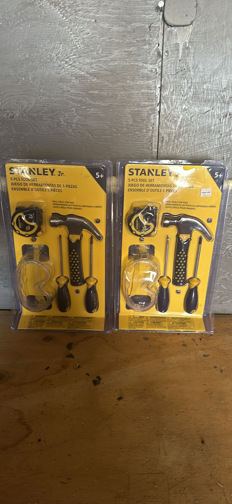 2 Stanley Jr Tool Sets 