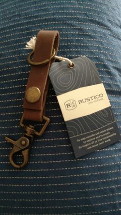 Leather key chain