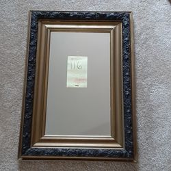 #116 Antique Wood And Gesso Mirror27 1/2 × 19 1/2"