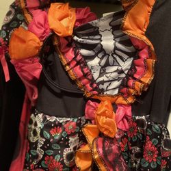 Day of the Dead Halloween Costume Size 6 