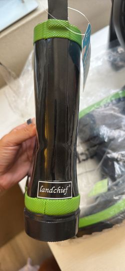landchief Kids Rain Boots Premium Collection, Waterproof Natural Rubber Boots