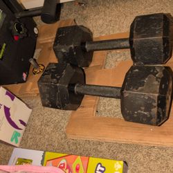 30 Pound Dumbells Iron