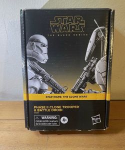 Star Wars Black Series Phase II Clone Trooper & Battle Droid