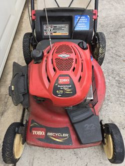 Toro 20065 22 Recycler Gas Lawnmower Self Propelled Briggs Stratton 190cc for Sale in Pearland TX OfferUp