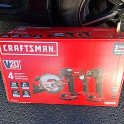 Craftsman 20volt 4 Tools 2batteries Charger