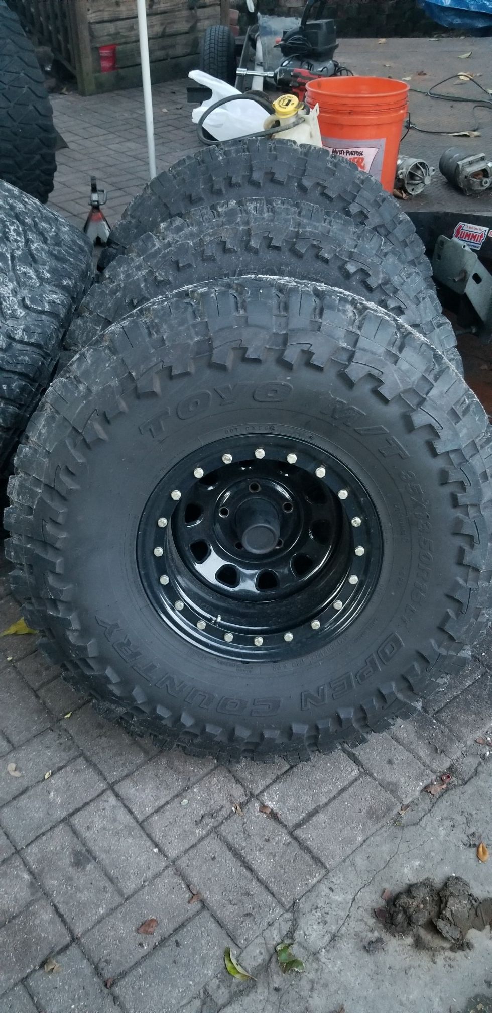 Toyo Open Country MT tires w/ Pro Comp Steel wheels jeep wrangler jk