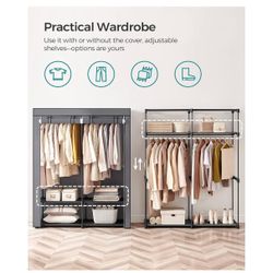 Closet Gray Organizer, Small Rooms, College Dorm