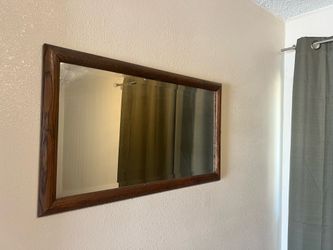 Moving Sale!! Wood Framed Wall Mirror – 33” x 19.5”