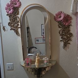 Gold Mirror Wall Display 
