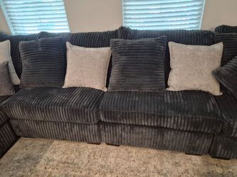 PLUSH CORDUROY SECTIONAL