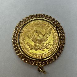 Coin Pendant 1100 18k