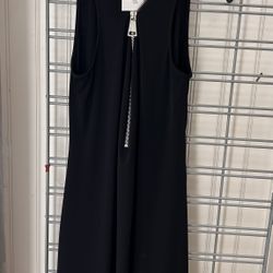 Vestido sin mangas con cremallera Grande Color Negro Talla Mediana