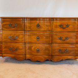 French Provincial Style Triple Dresser