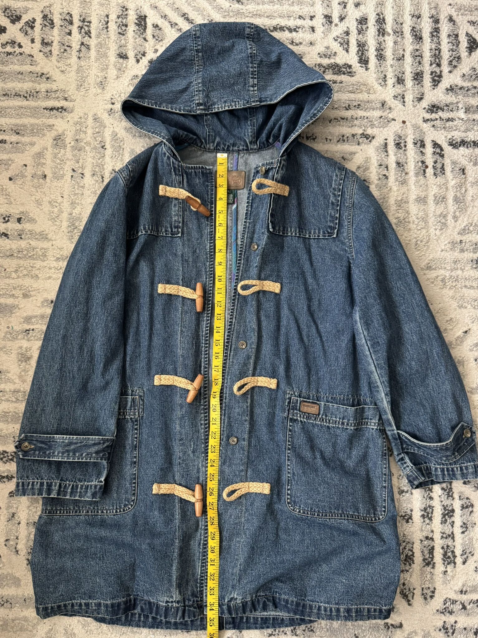 RL Hooded Denim Jacket SZ L