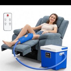 Cold Therapy Machine with Memory Function, Programmable Timer, Wireless Remote & Quiet Pump, Portable Ice Machine for Knee After Surgery, Ankle, Arm R