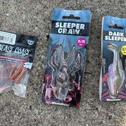 Megabass Sleeper Craw – 5/8 oz Stealth Bottom Jig (New in Box)