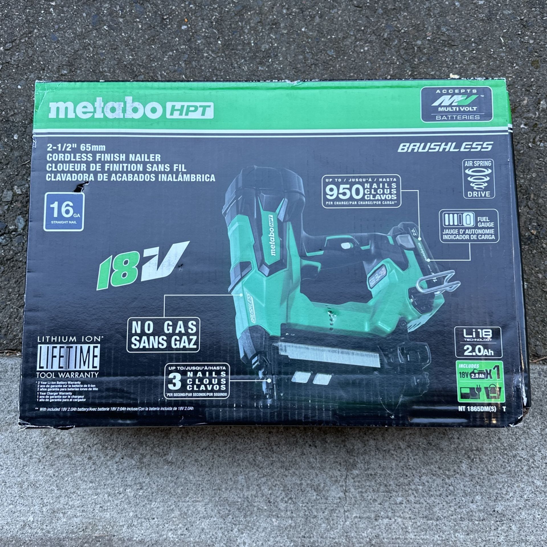 Metabo 16ga Nailer Kit 