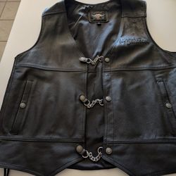 Harley Davidson Leather Man's Vest