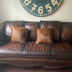 Second hand leather sofas for sale discount