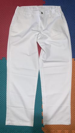 white “chef” pants in n out 34x32