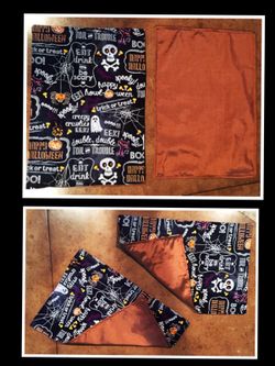 Set of 8 Custom Halloween Place Mats