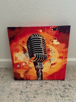 Music Mic Canvas picture