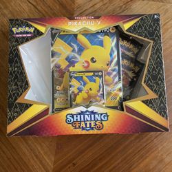 Pokemone TCG Shining Fates Pikachu V Box