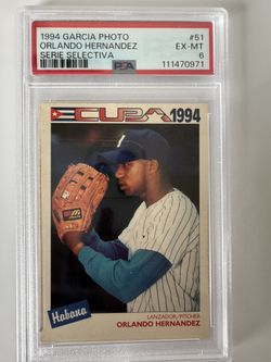 1994 Orlando Hernández #51 CUPA PSA 6 - Serie Selectiva Cuba